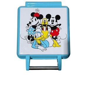 Disney Waffle Maker Blue Heritage Mickey Mouse DSC-281B Tested‎ Working!